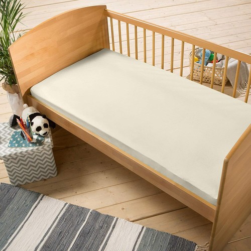 Cream jersey fitted sheet - cream,